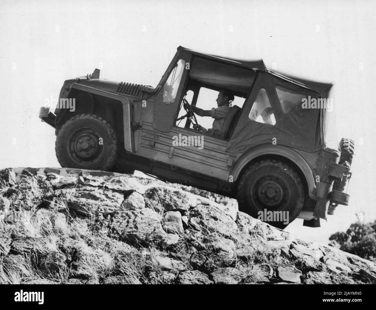 Jeeps - véhicules - général militaire. 19 mai 1954. Banque D'Images