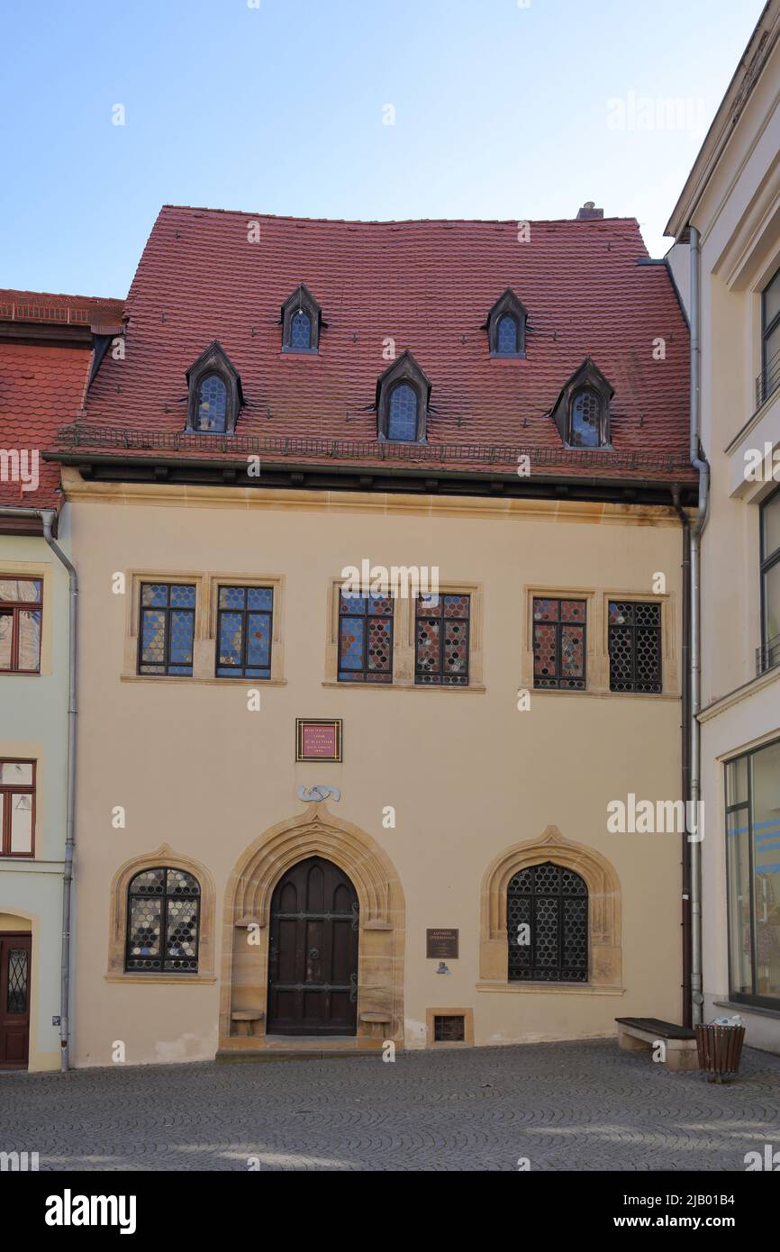 Luther&#39;s Death House in Lutherstadt Eisleben, Saxe-Anhalt, Allemagne Banque D'Images
