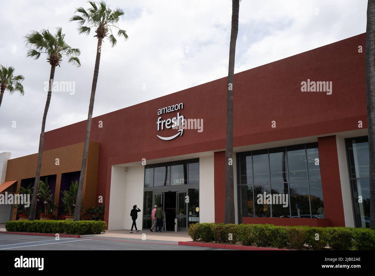 L'épicerie fraîche d'Amazone à Irvine, Californie, vu dimanche, 8 mai 2022. Amazon Fresh est une filiale de la société de commerce électronique Amazon.com. Banque D'Images
