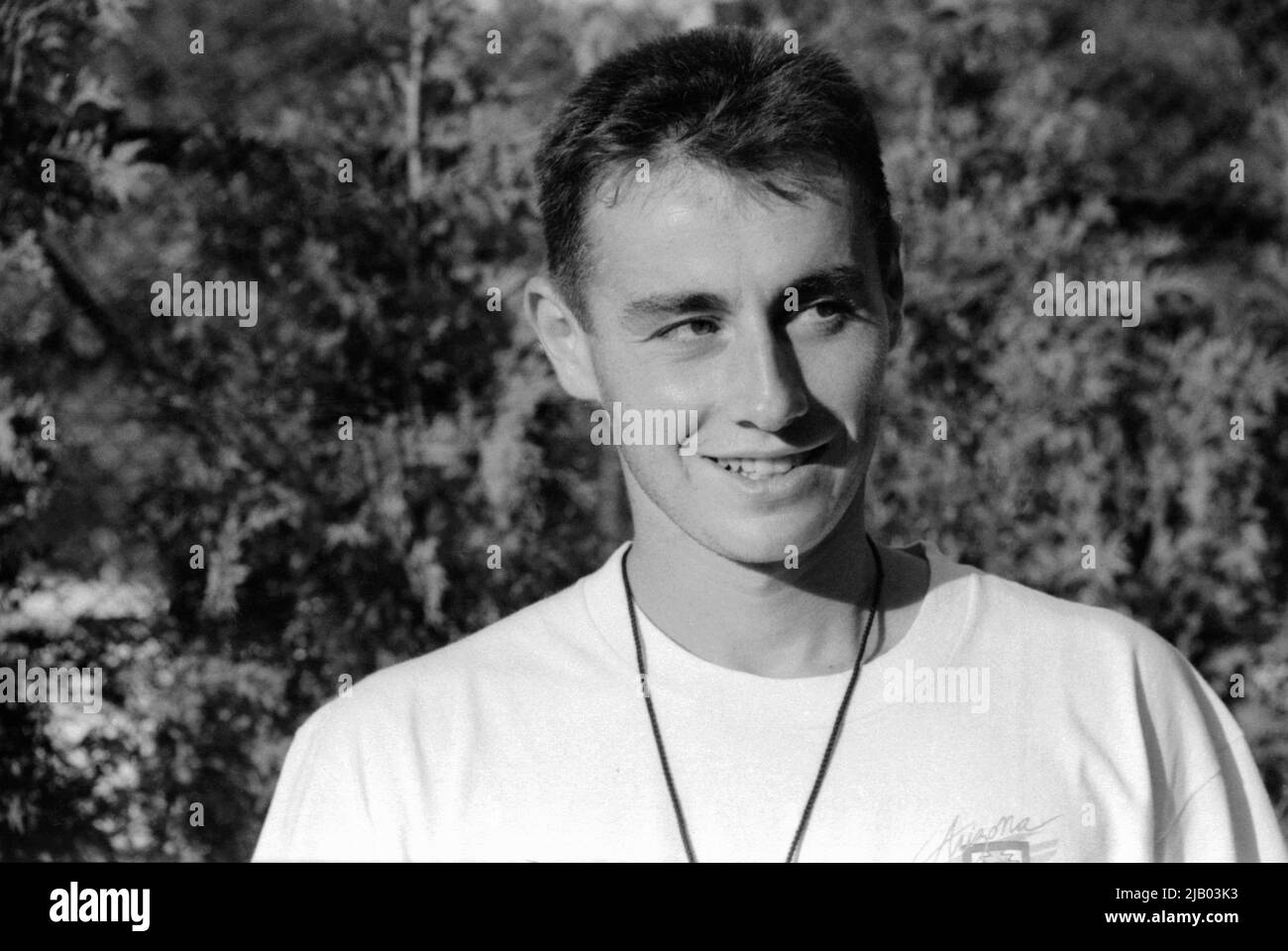 Joueur de tennis roumain Dinu Pescariu, env. 1991 Banque D'Images