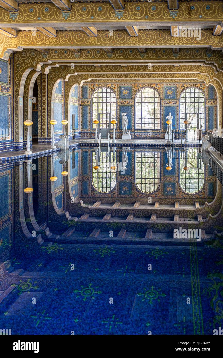 Piscine romaine au château Hearst. San Simeon, CA. 06/2017 Banque D'Images