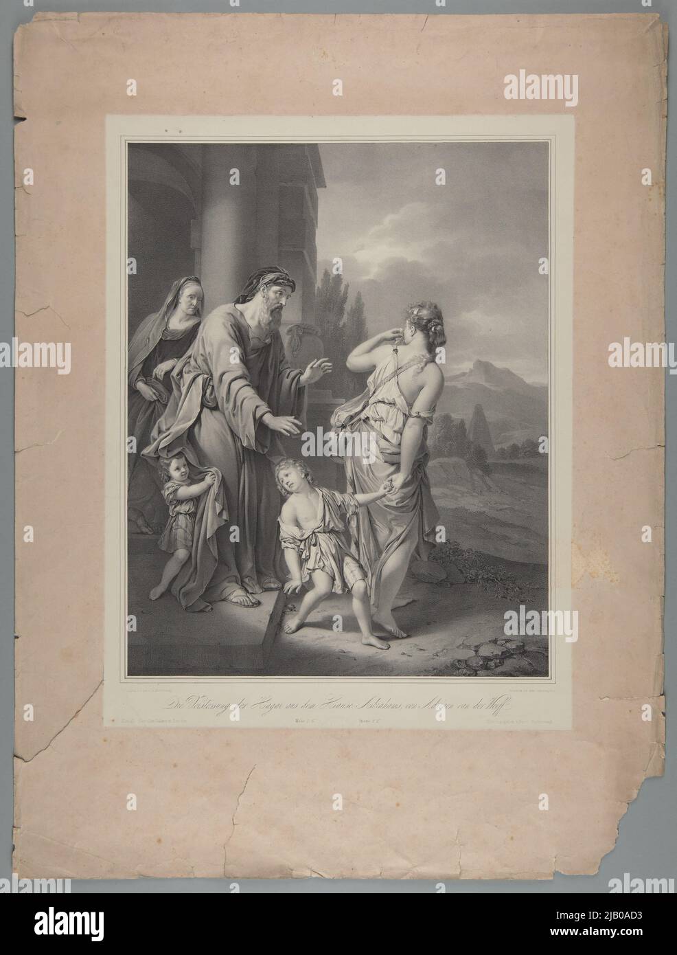 Wygnanie Hagar / la violation de la hagar Hohe, Friedrich (1802 1870), Werff, Adriaen van der (1659 1722), Hanfstaengl, Franz (1804 1877) Banque D'Images