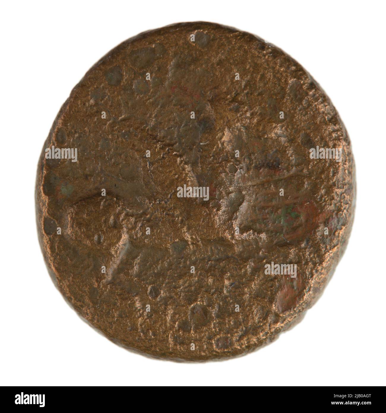 Grèce, Corinthia, Corinthe, vers le premier siècle après J.-C., AE15 Corinthe menthe Banque D'Images