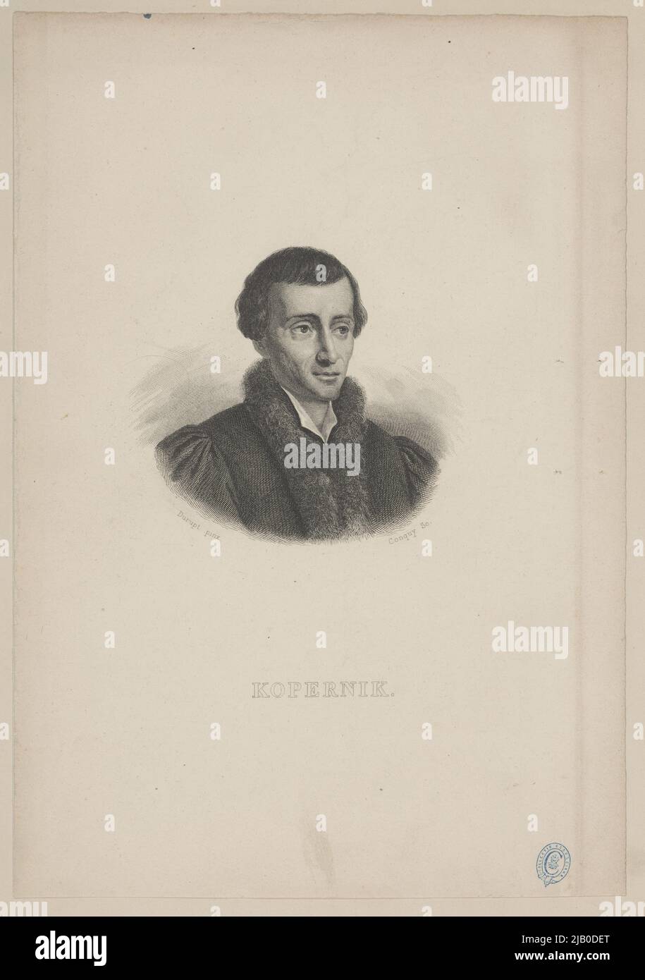 Copernic [Mikołaj Kopernik] Conquy, Ephraim (1809 1843), Durupt, Charles Barthélemy Jean (1804 1838) Banque D'Images