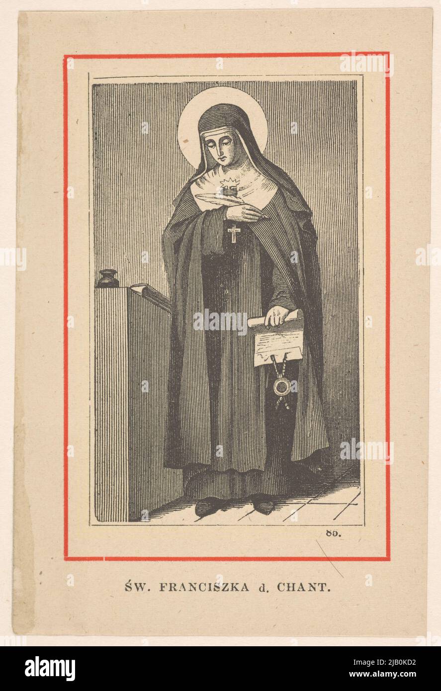 Saint. Joanna Franciszka Fremyot de Chantal (1572 Dijon 1641 Meulins) nun, co-fondateur des visites (ordre de Visitation de la Vierge Marie) inconnu Banque D'Images