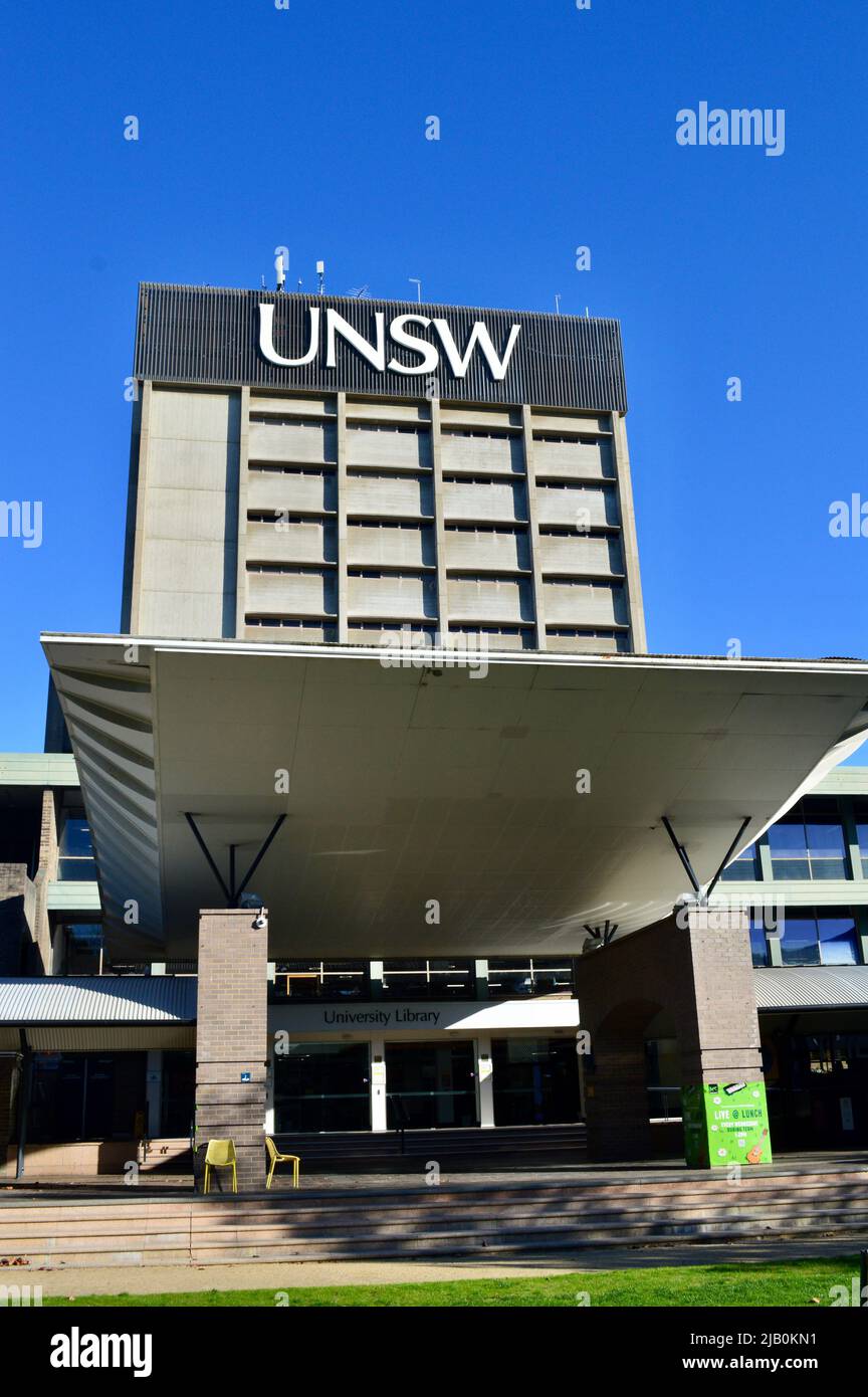 Un cliché instantané à l'Université de Nouvelle-Galles du Sud à Sydney, en Australie Banque D'Images