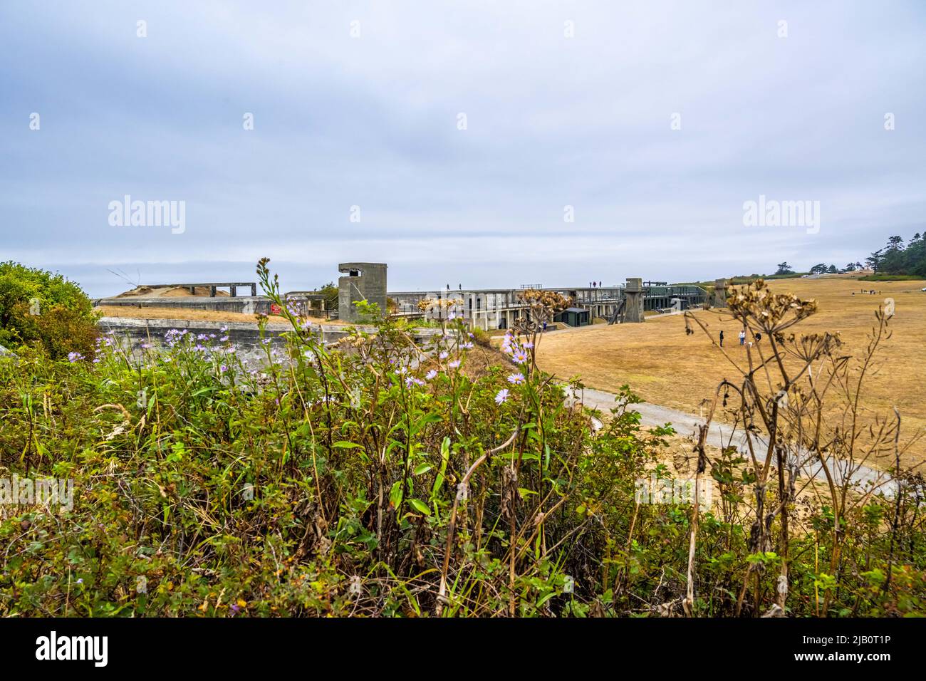Île de Whidbey, WA, Etats-Unis - 20 août 2021 : le parc historique de fort Casey Banque D'Images