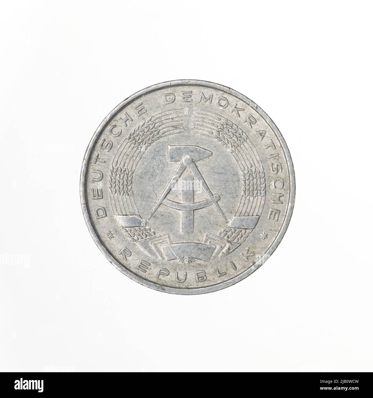 Allemagne, GDR (1949 1990), 10 Fenigs, Berlin; 1968 Mint Berlin, Högner, Rudi (1907 1995) Banque D'Images