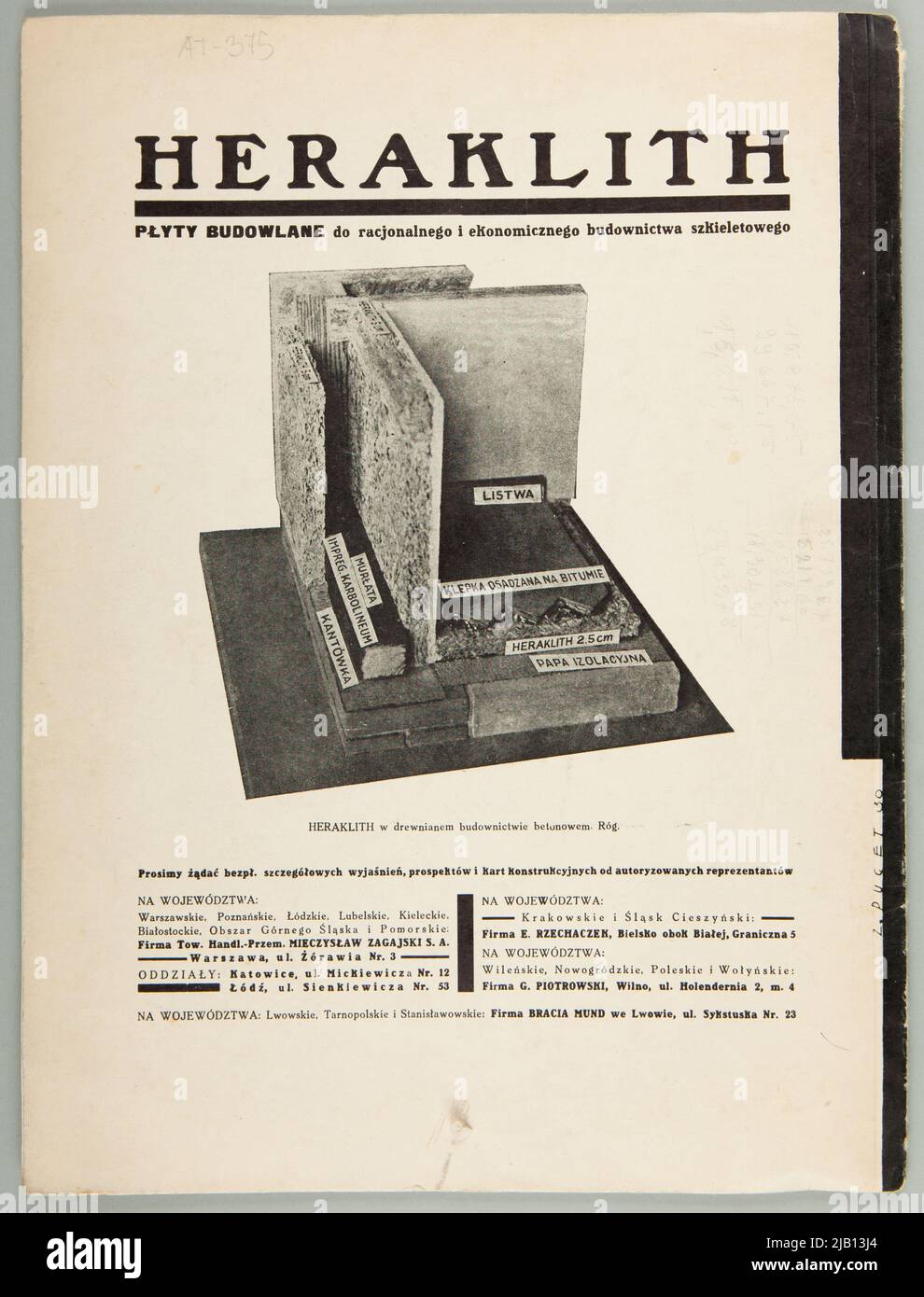 Le magazine Architecture et Construction No. 2 de 1932 discutant des tendances actuelles de l'architecture polonaise et mondiale les auteurs sont différents Banque D'Images