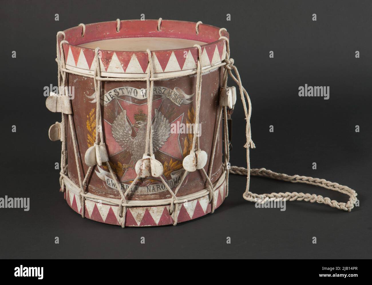 Tambour d'un batteur de la Garde nationale du duché de Varsovie inconnu Banque D'Images