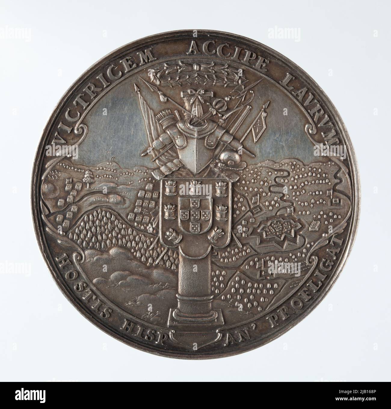 Krzysztof Arciszewski (1592–1656), Médaille ordonnée et décernée à la demande de la société hollandaise de l'Ouest indien (Societas Americana), pour commémorer les mérites de la guerre dans les batailles contre les troupes espagnoles et portugaises au Brésil en 1634–1637 dates, Sebastian (1586–1657) Banque D'Images