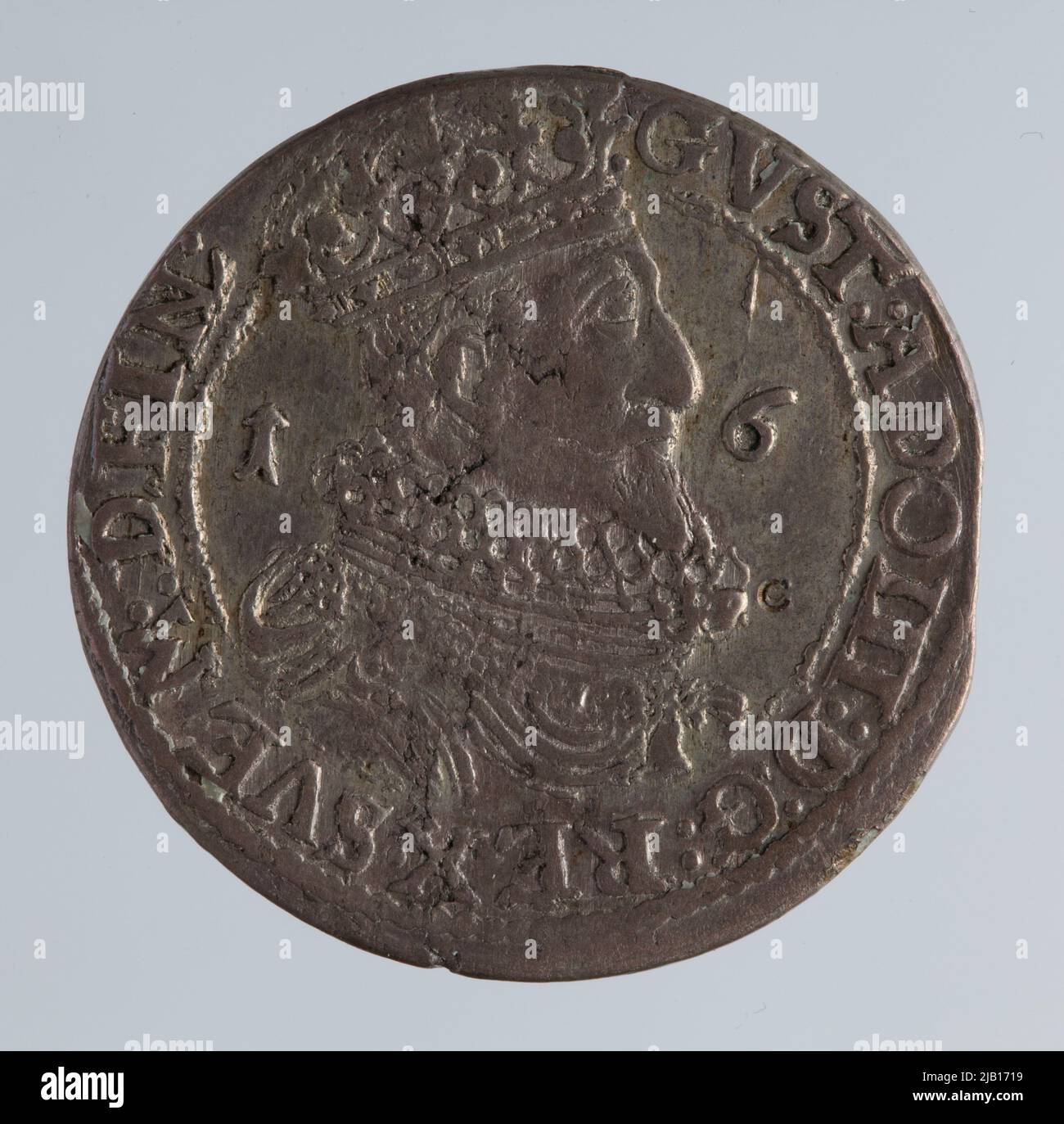 Gustaw Adolf (1611 1632), ORT Elbląg, Elbląg Nwedish occupe; 1631 Mint Elbl G, Gustaw Adolf Banque D'Images