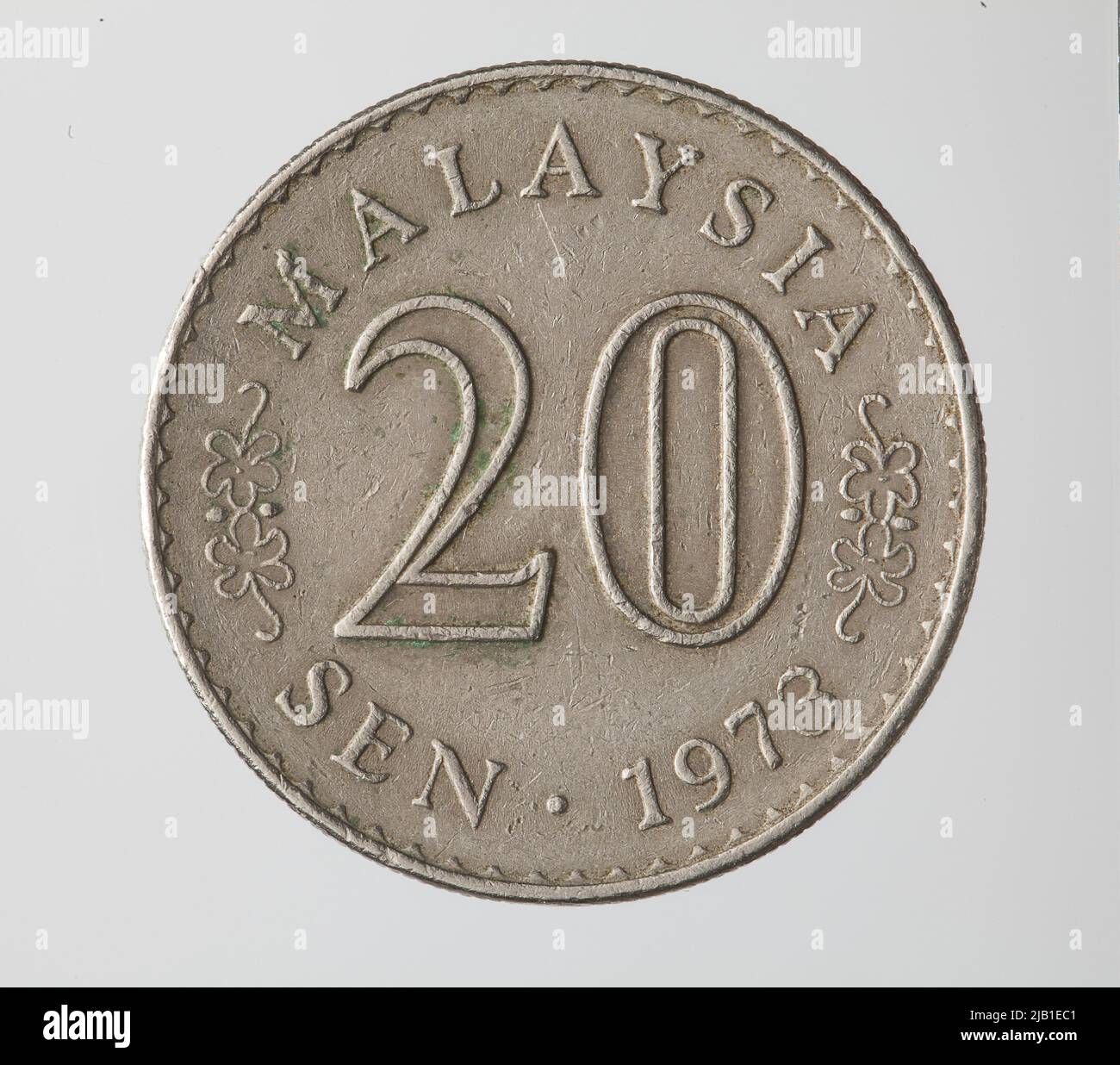 Pièce de circulation: Malaisie, 20 dormir, 1973 Banque D'Images