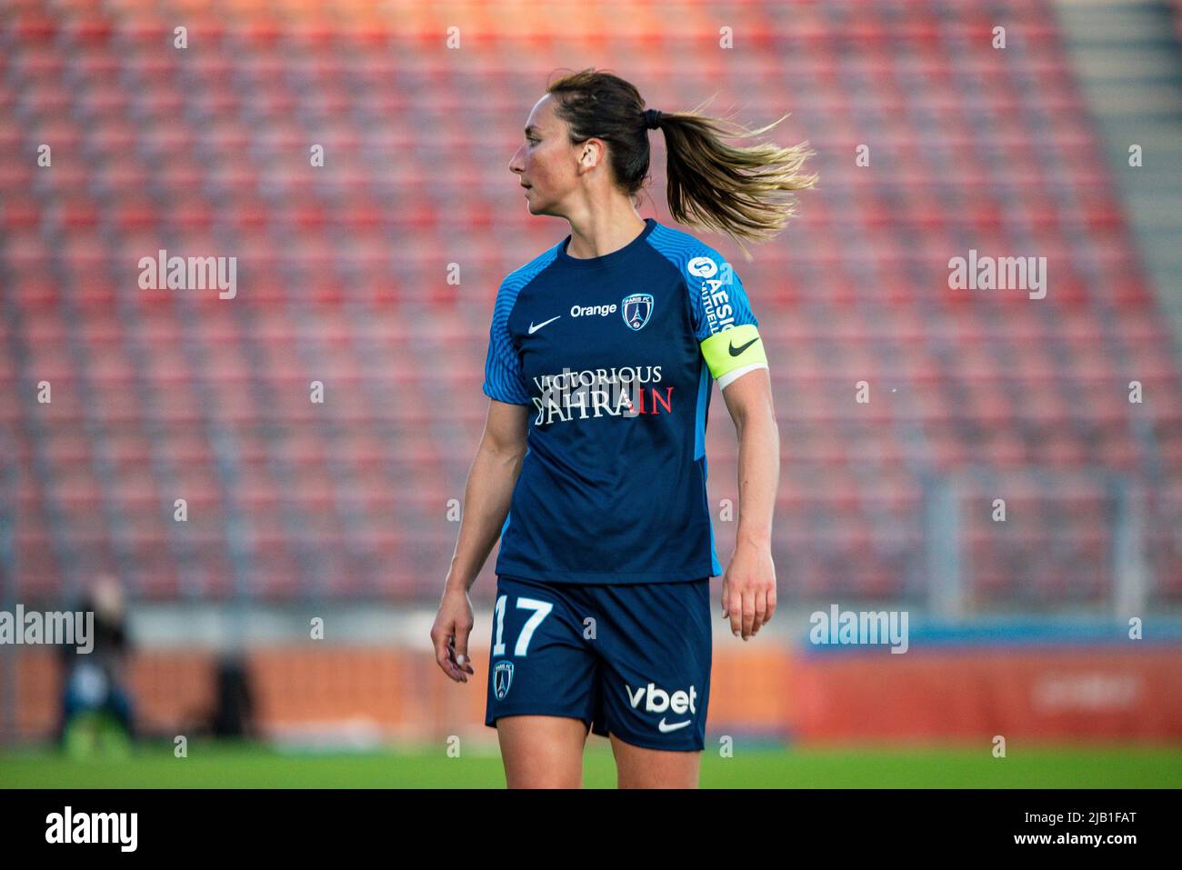 Gaetane Thiney du FC Paris lors du championnat féminin de France D1 Arkema football match entre le FC Paris et Dijon FCO sur 1 juin 2022 au stade Dominique Duvauchelle à Créteil, France - photo: Antoine Massinon/DPPI/LiveMedia Banque D'Images