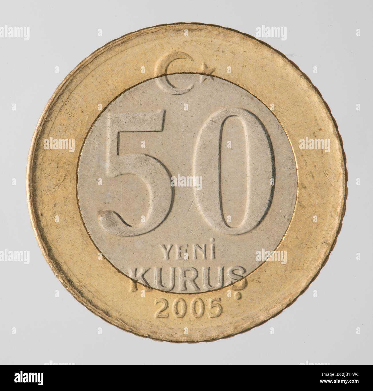 Turquie, 50 yenyi penny, 2005 Banque D'Images