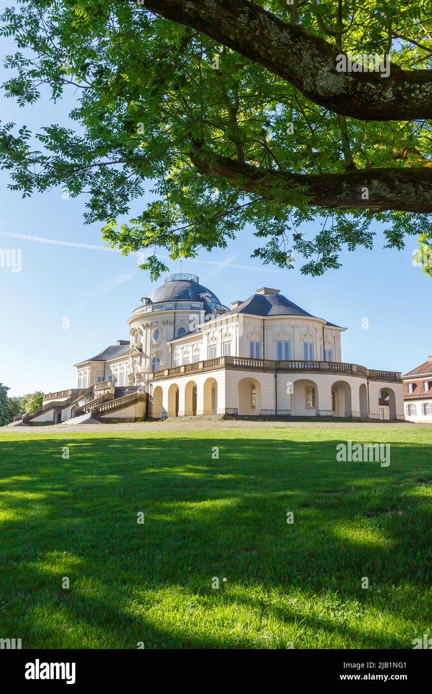 Stuttgart Solitude Castle architecture voyage format portrait en Allemagne Banque D'Images