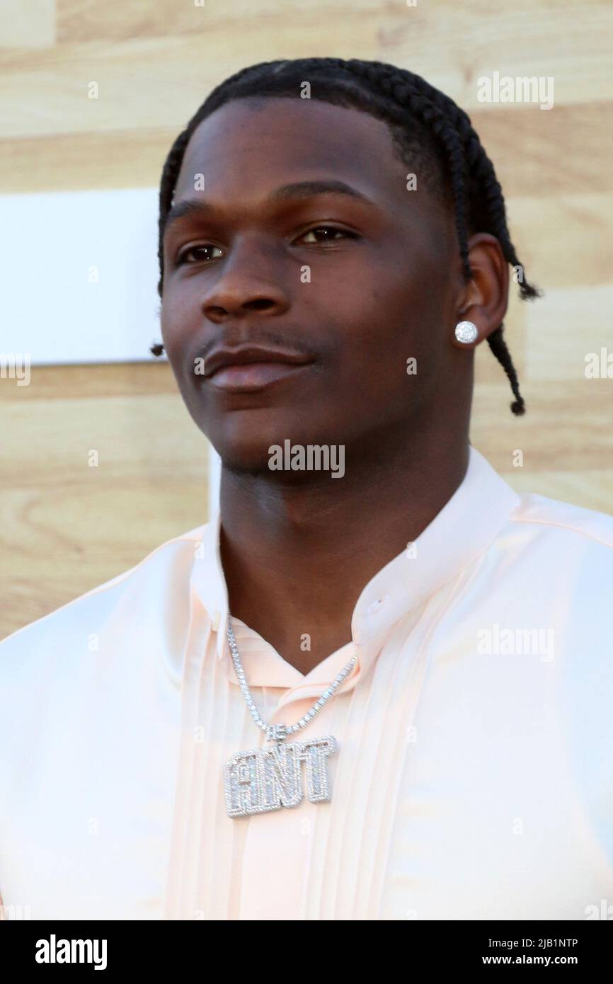 1 juin 2022, Westwood, CA, Etats-Unis: LOS ANGELES - JUIN 1: Anthony Edwards à la première Hustle au Village Theatre sur 1 juin 2022 à Westwood, CA (image de crédit: © Kay Blake/ZUMA Press Wire) Banque D'Images