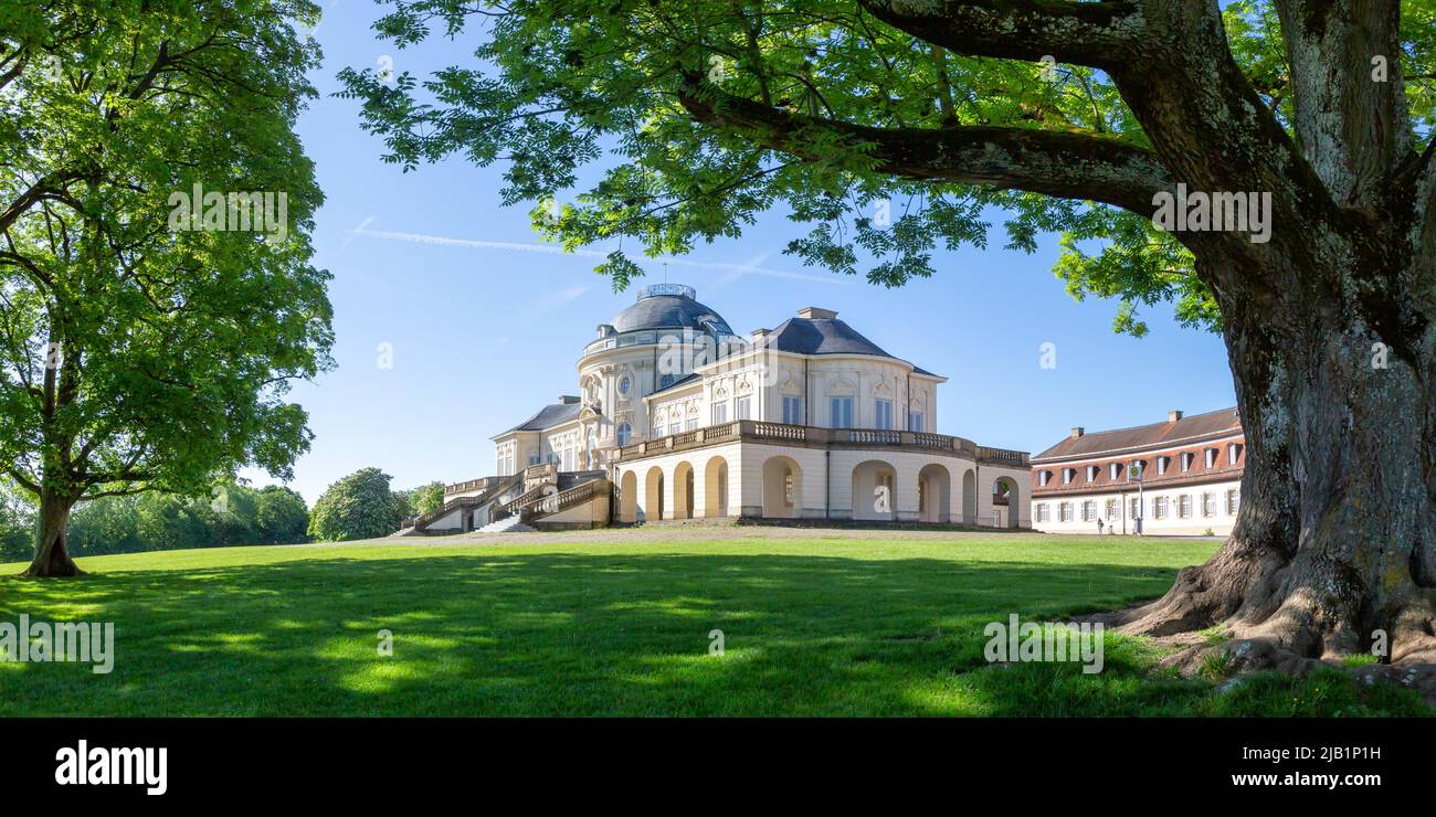 Stuttgart Solitude Château architecture voyage panorama en Allemagne Banque D'Images