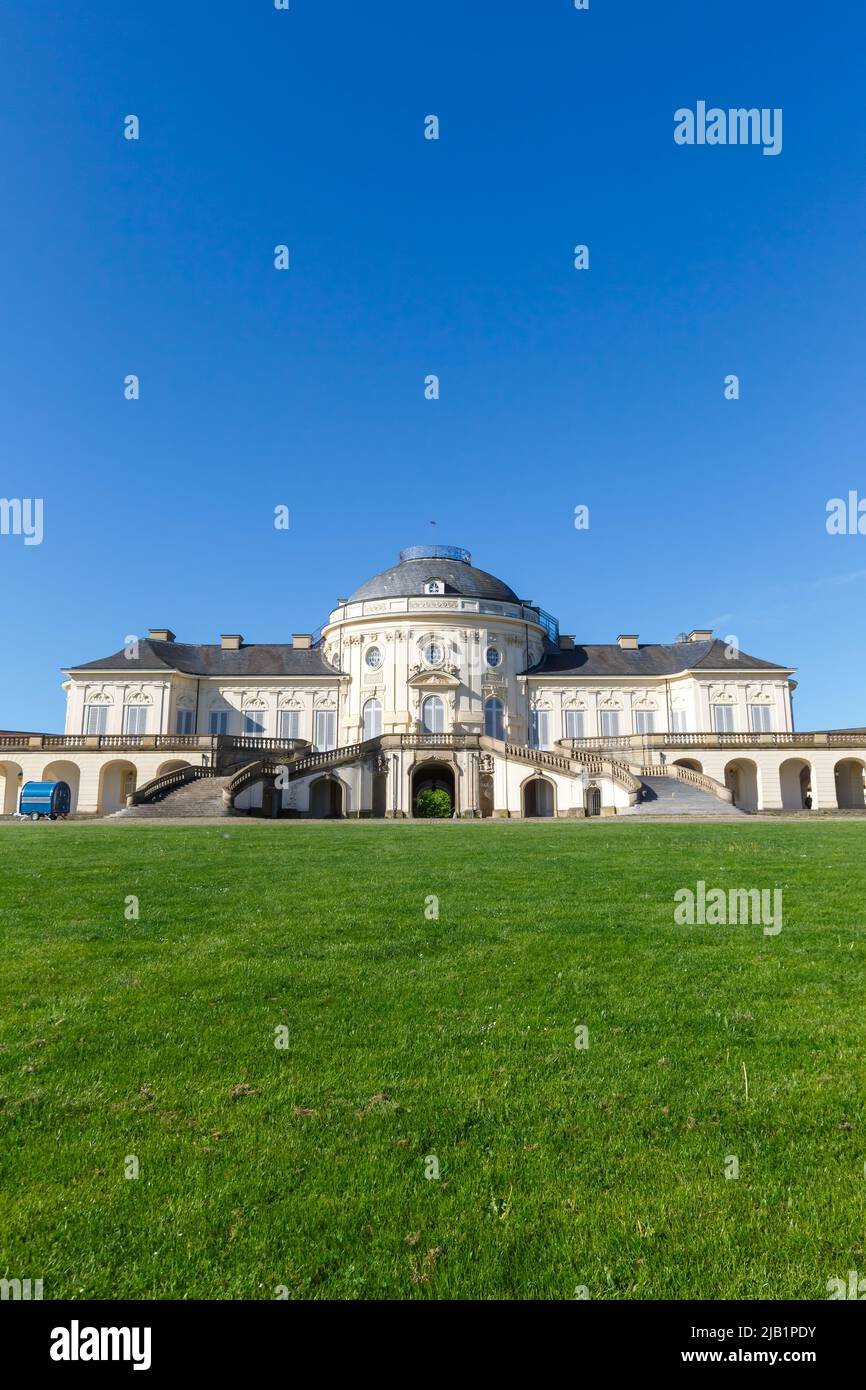 Stuttgart Solitude Castle portrait format architecture voyage en Allemagne Banque D'Images