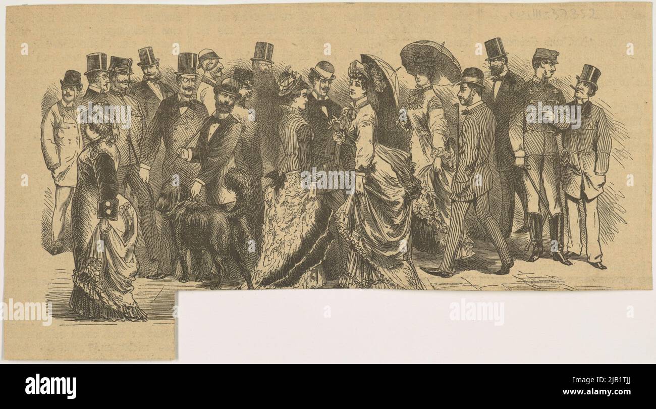 Réunion. Un clip d'un magazine allemand inconnu Banque D'Images