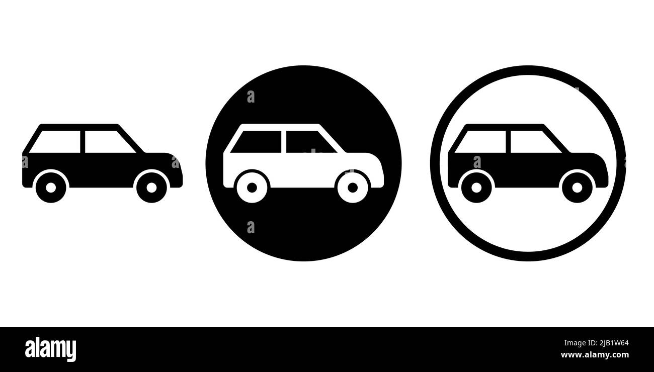 Symbole de voiture design simple Illustration de Vecteur