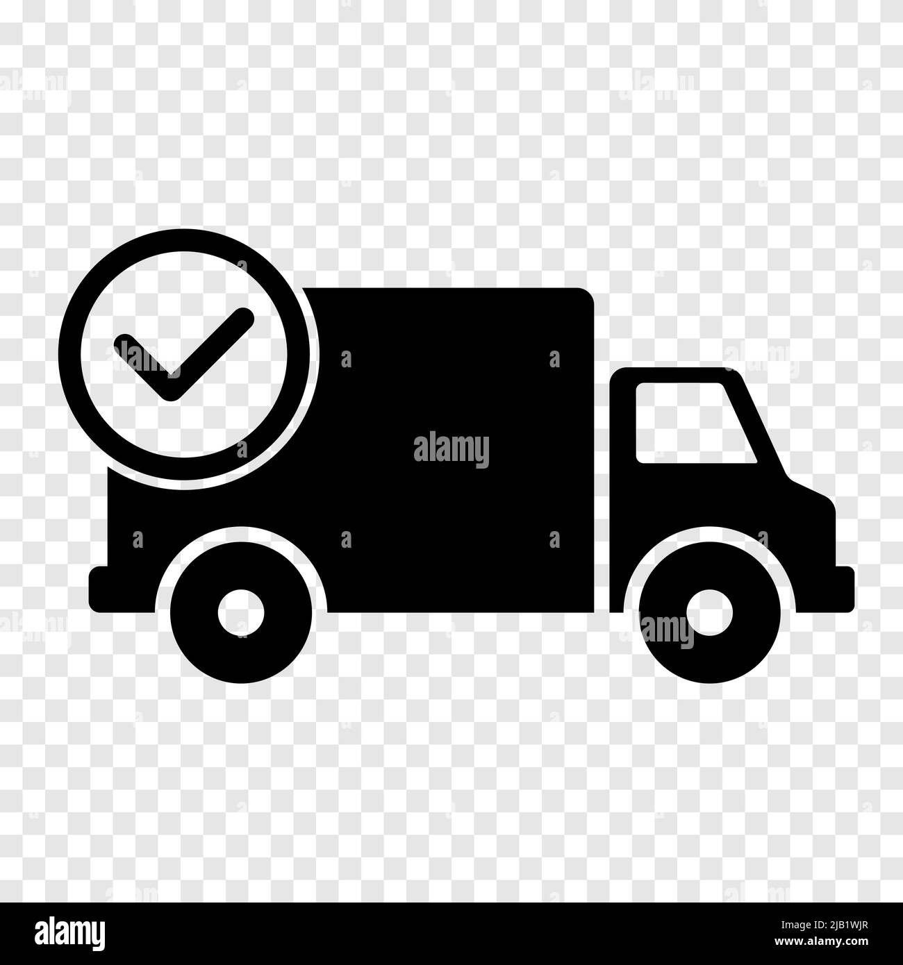 Livraison logistique camion icône conception simple Illustration de Vecteur