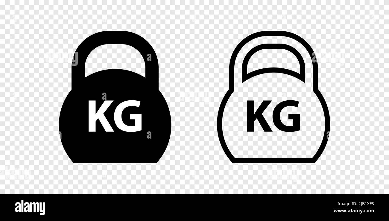 Symbole kettlebell, design simple Illustration de Vecteur