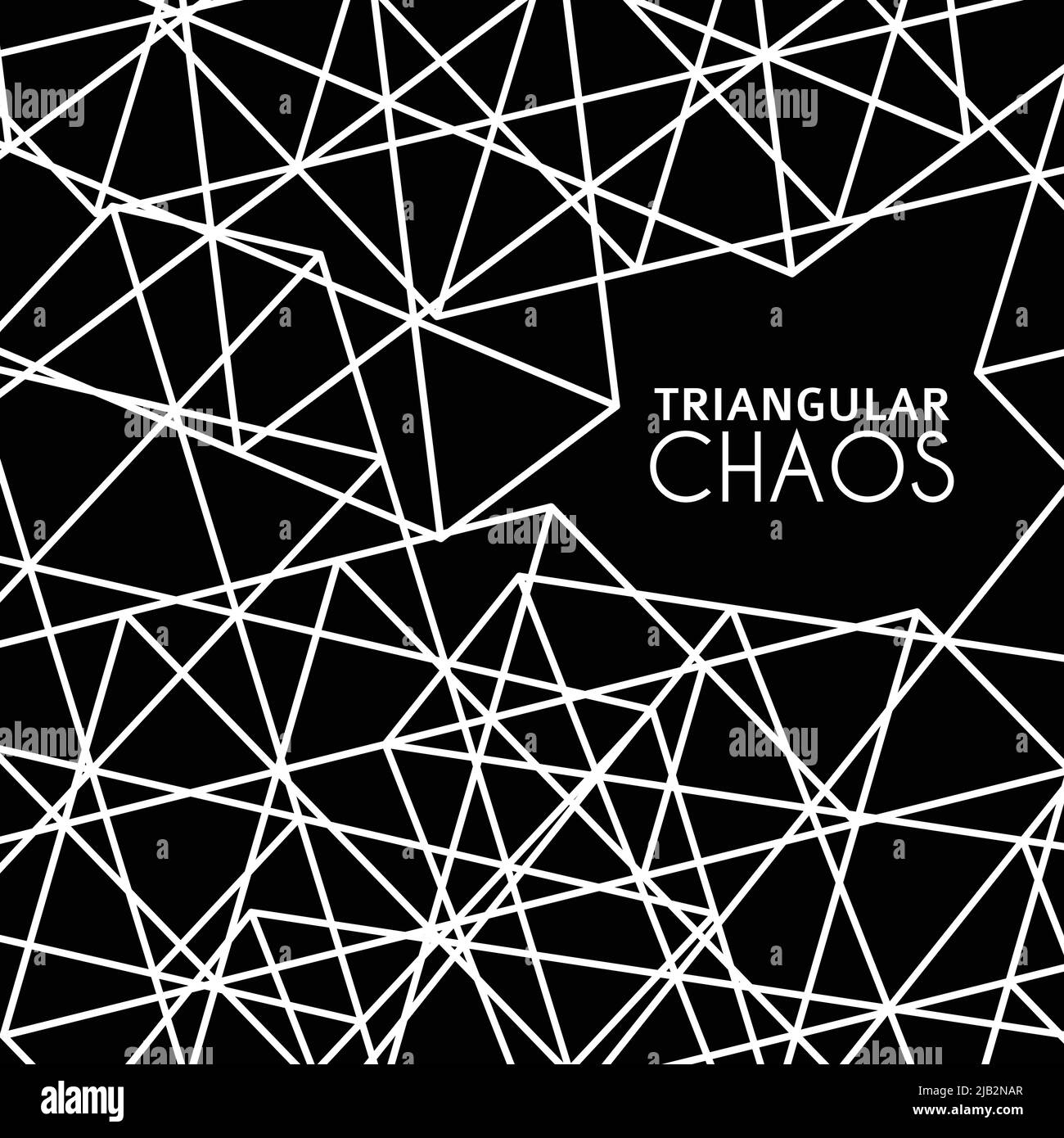 Arrière-plan abstrait noir avec grille texturée par des triangles blancs. Motif vectoriel graphique simple Illustration de Vecteur