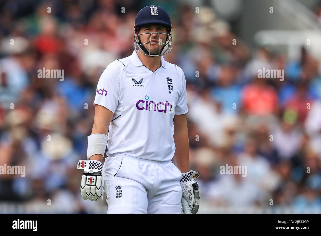 Alex Lees d'Angleterre pendant le match à , le 6/2/2022. (Photo de Mark Cosgrove/News Images/Sipa USA) Banque D'Images