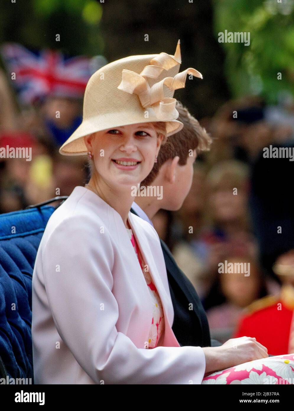 Lady Louise Windsor et James, vicomte Severn au centre commercial de Londres, sur 02 juin 2022, pour assister à Trooping The Color, dans le cadre des célébrations du Jubilé de platine de la Reine Albert Nieboer/pays-Bas OUT/point de vue OUT Banque D'Images