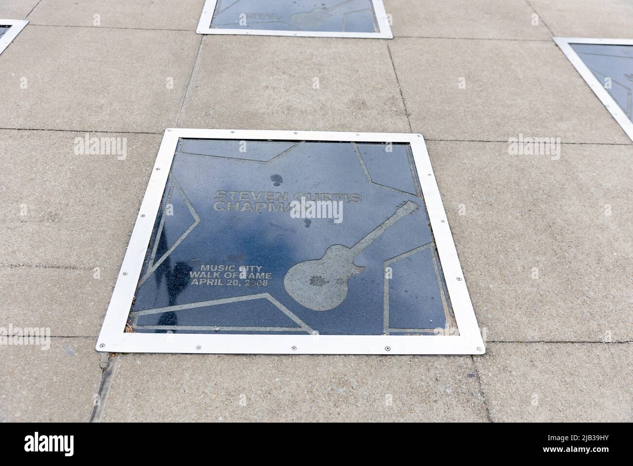 Nashville, TN - 5 mars 2022 : la star de Steven Curtis Chapman sur le Music City Walk of Fame. Banque D'Images