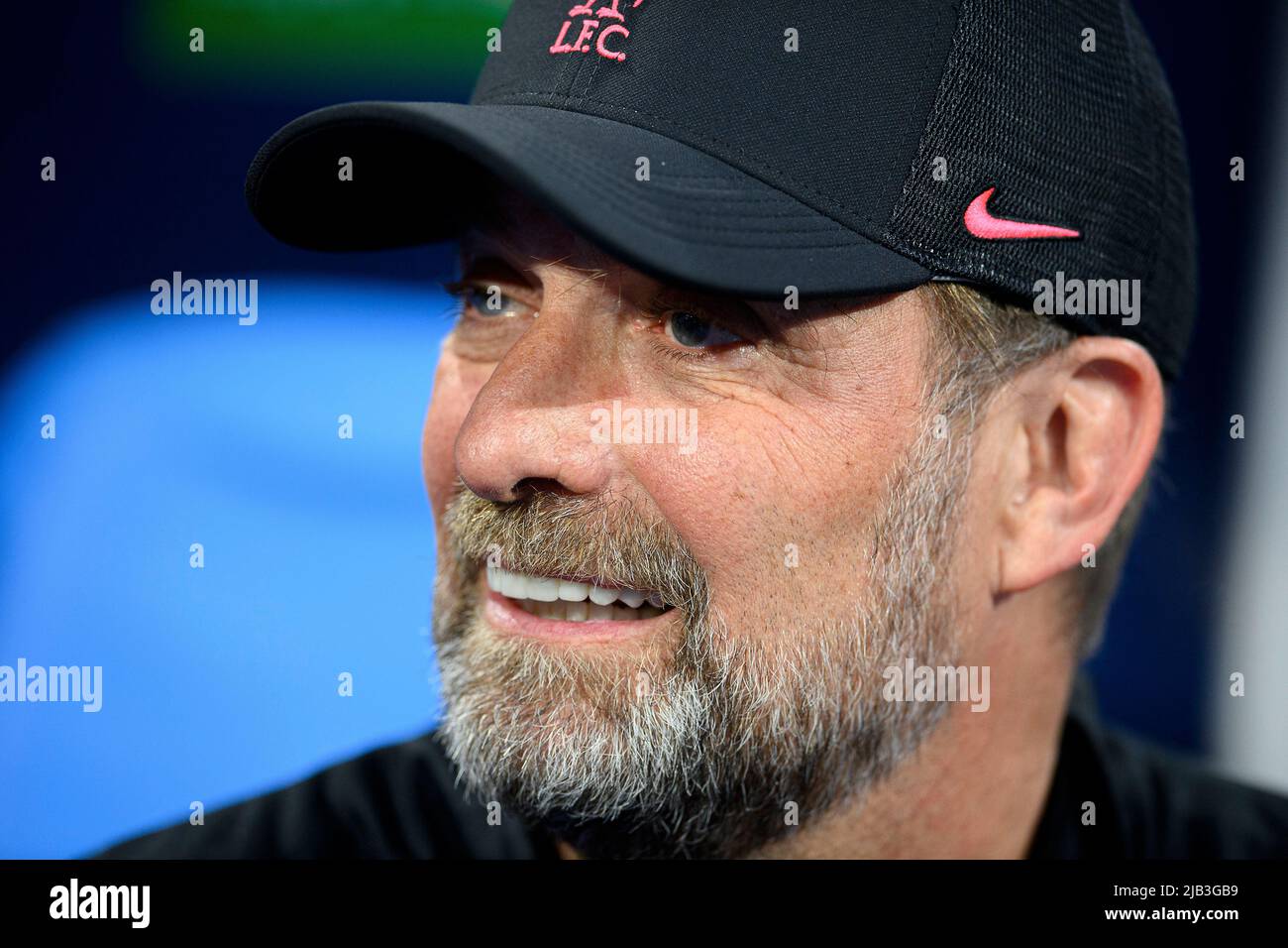 Entraîneur Juergen KLOPP (JÃ rgen)(LFC) finale 2022 de la Ligue des champions de football, Liverpool FC (LFC) - Real Madrid (Real) 0: 1, on 28 mai 2022 à Paris/France. Â Banque D'Images