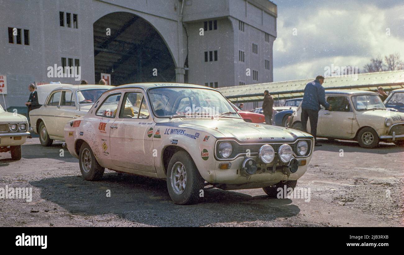 Garrot de Winsford Ford Escort 1970 Banque D'Images