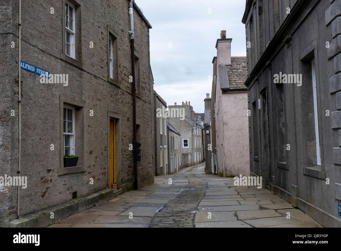 Dundas Street, Stromness, Orkney Islands, Écosse. Banque D'Images