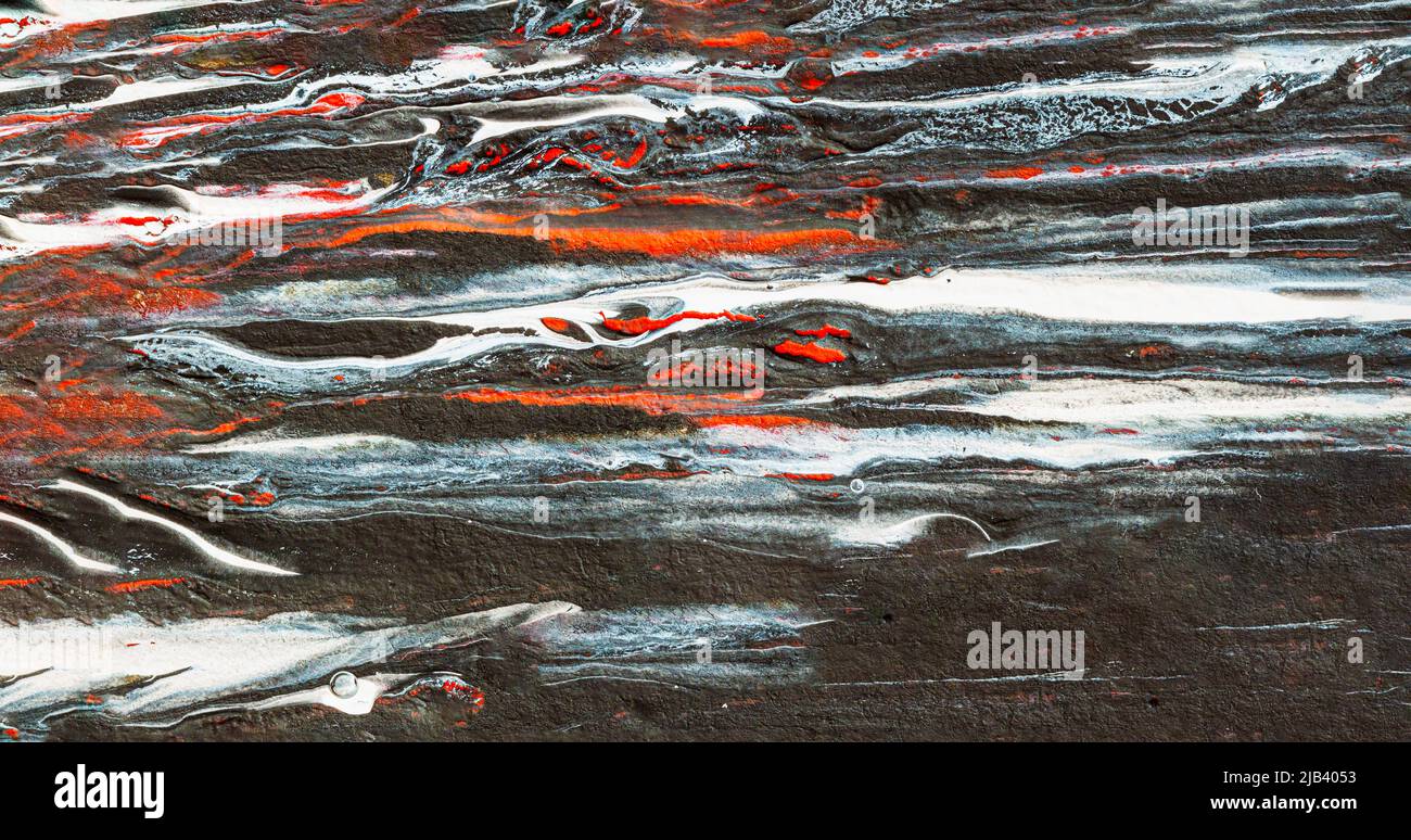 Gros plan de la surface peinte, différentes couleurs vives, graffiti. Texture de grunge colorée du mur. Arrière-plan abstrait Banque D'Images