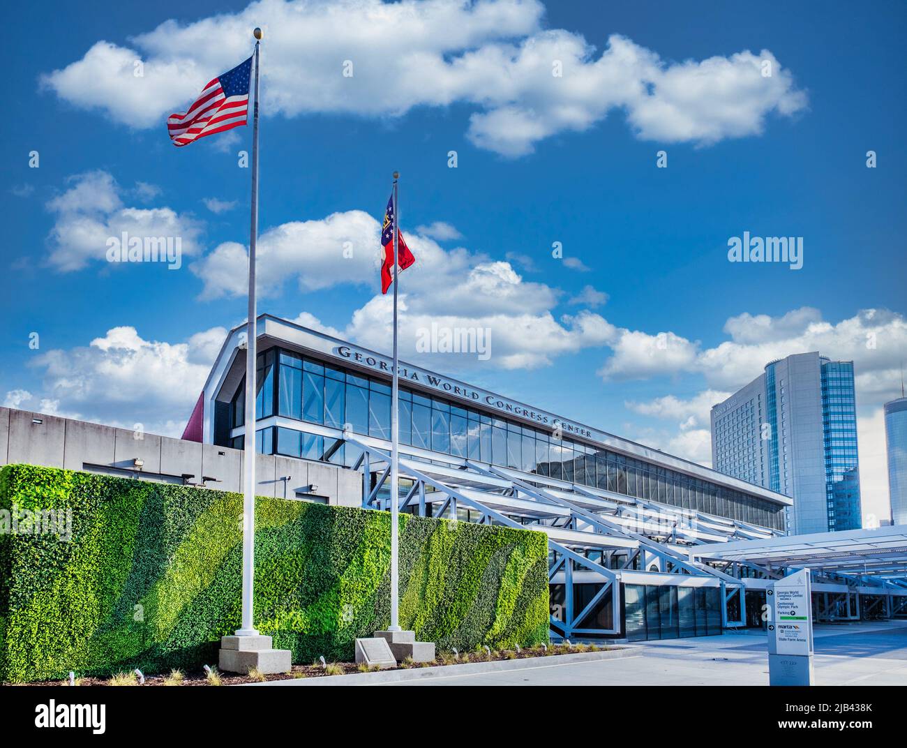 ATLANTA, GÉORGIE - 22 mars 2022 : depuis les améliorations massives apportées à l'infrastructure jusqu'aux Jeux Olympiques de 1996, Atlanta est devenu l'un des Banque D'Images