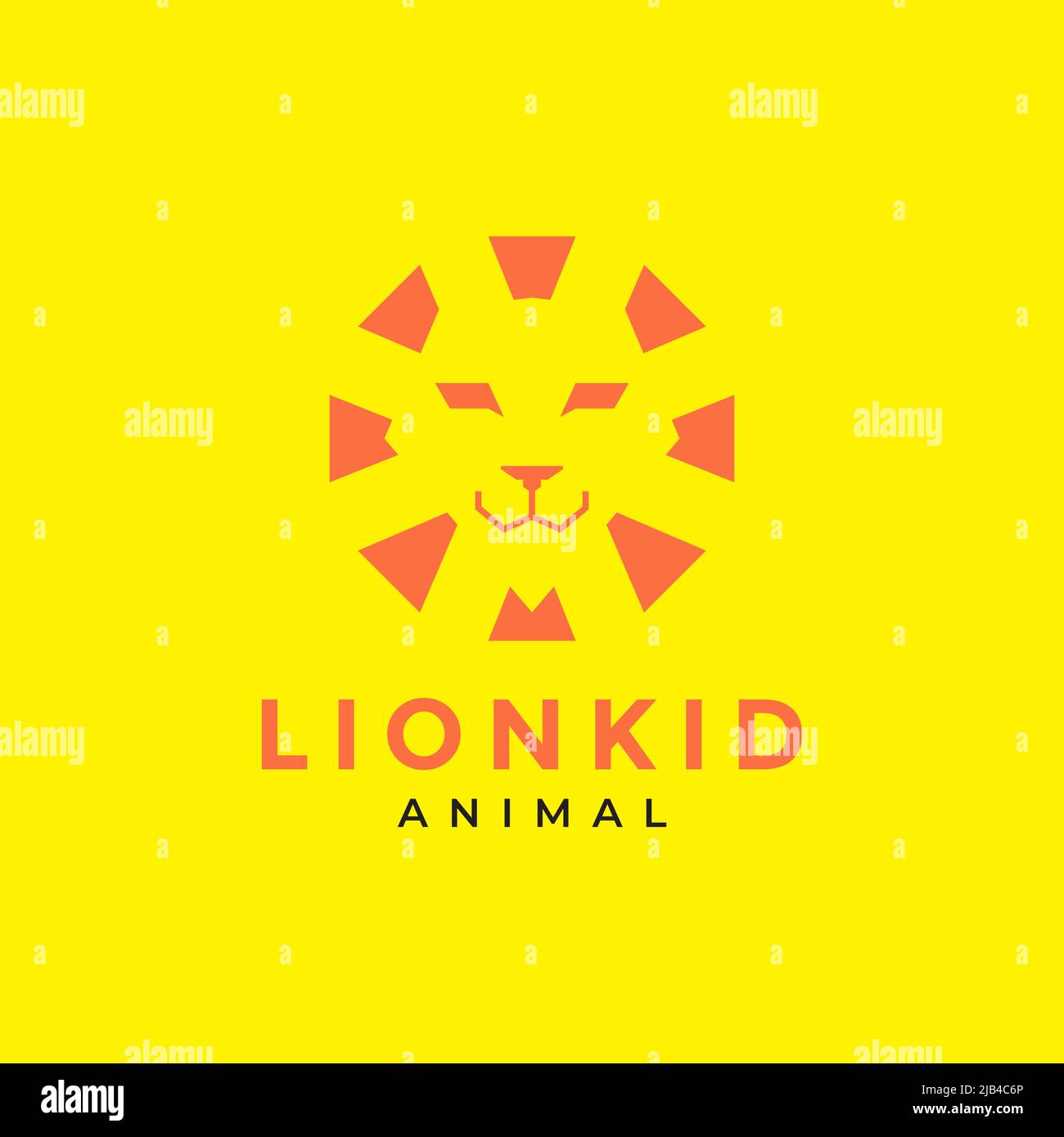 tête lion brillance soleil moderne logo design vecteur graphique symbole illustration idée créative Illustration de Vecteur