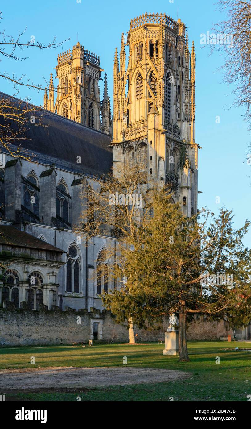 Cathédrale gothique St Etienne, Toul, département de Meurthe-et-Moselle, région du Grand-est, France Banque D'Images