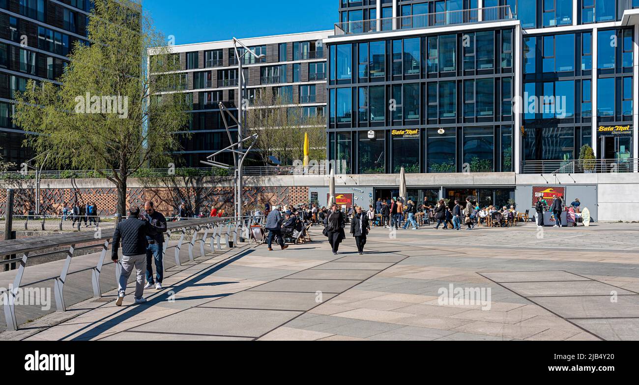 Marco Polo terrasses à Grasbrookhafen, Hambourg, Allemagne Banque D'Images