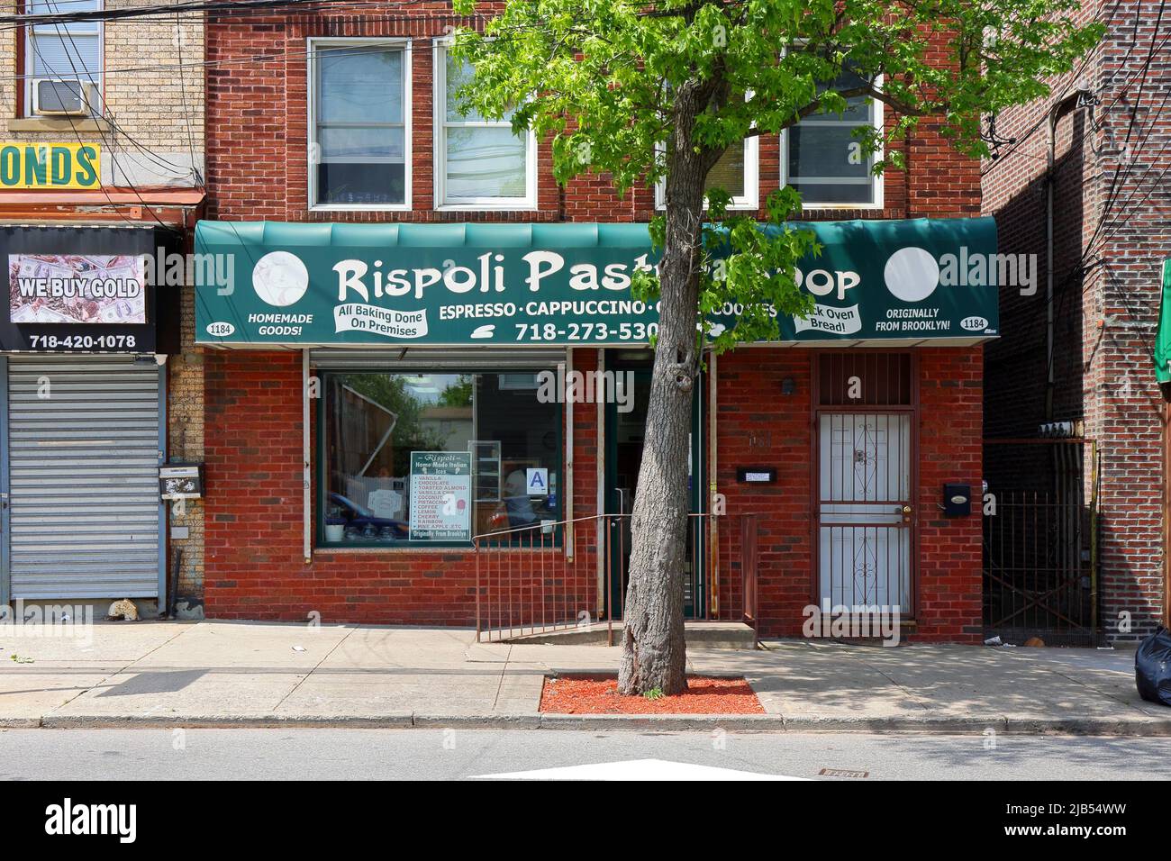Boutique de pâtisseries Rispoli, 1184 Bay St, Staten Island, New York photo d'une pâtisserie italienne dans le quartier de Rosebank. Banque D'Images