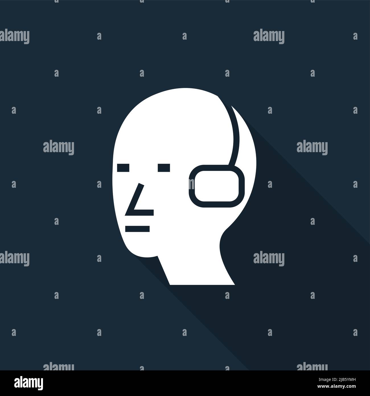 Porter un panneau de protection des oreilles isoler sur fond blanc, illustration vectorielle Illustration de Vecteur