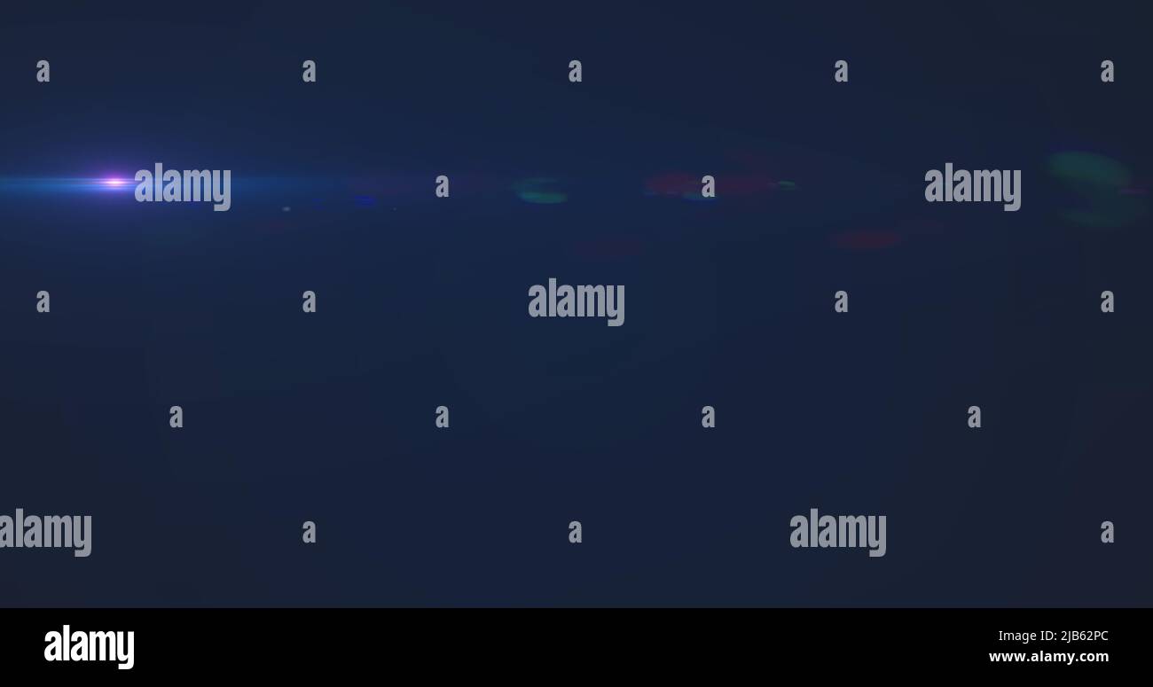 Image de taches lumineuses sur fond bleu Banque D'Images