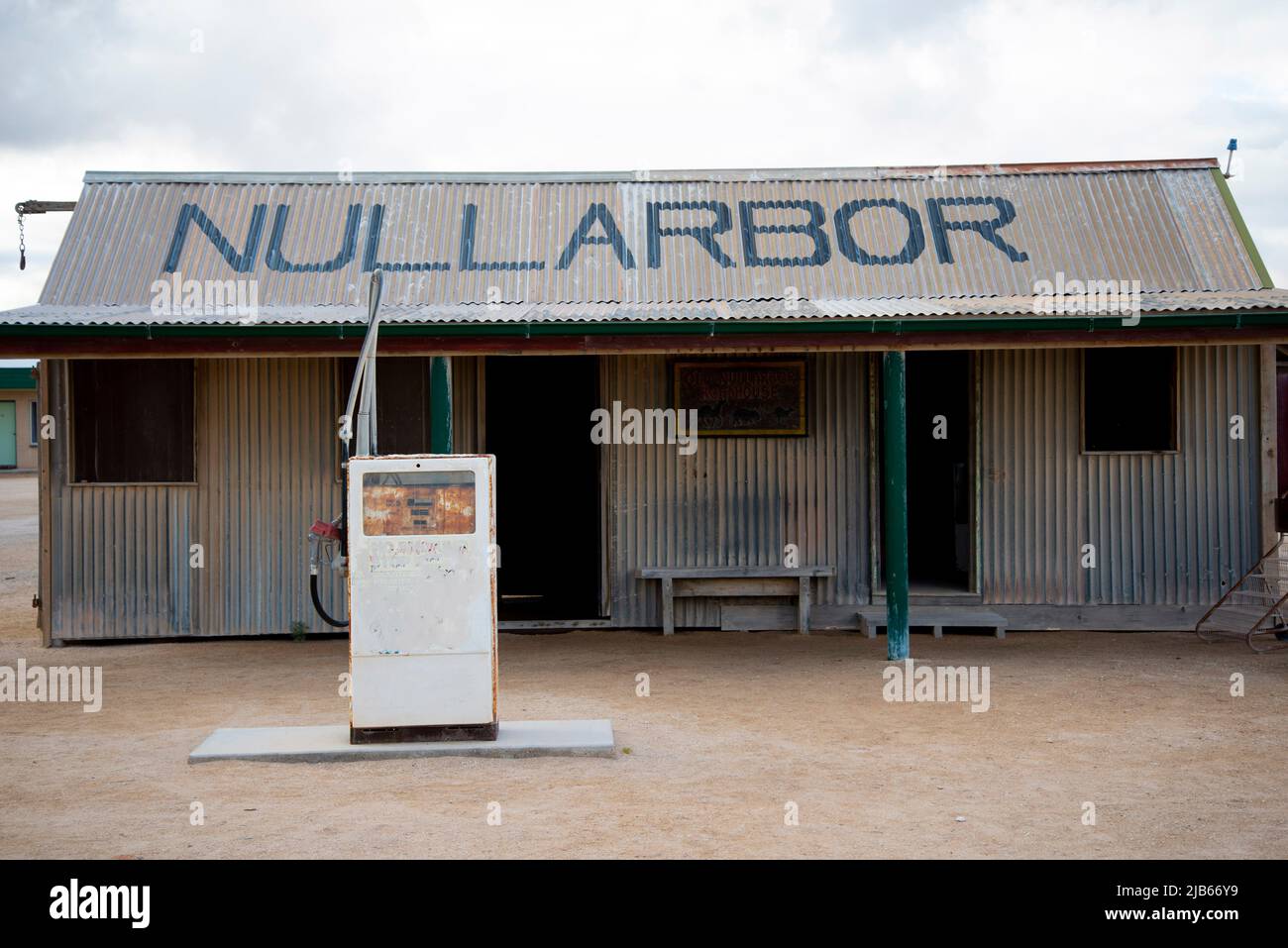 Ancien Roadhouse abandonné à Nullarbor - Australie Banque D'Images
