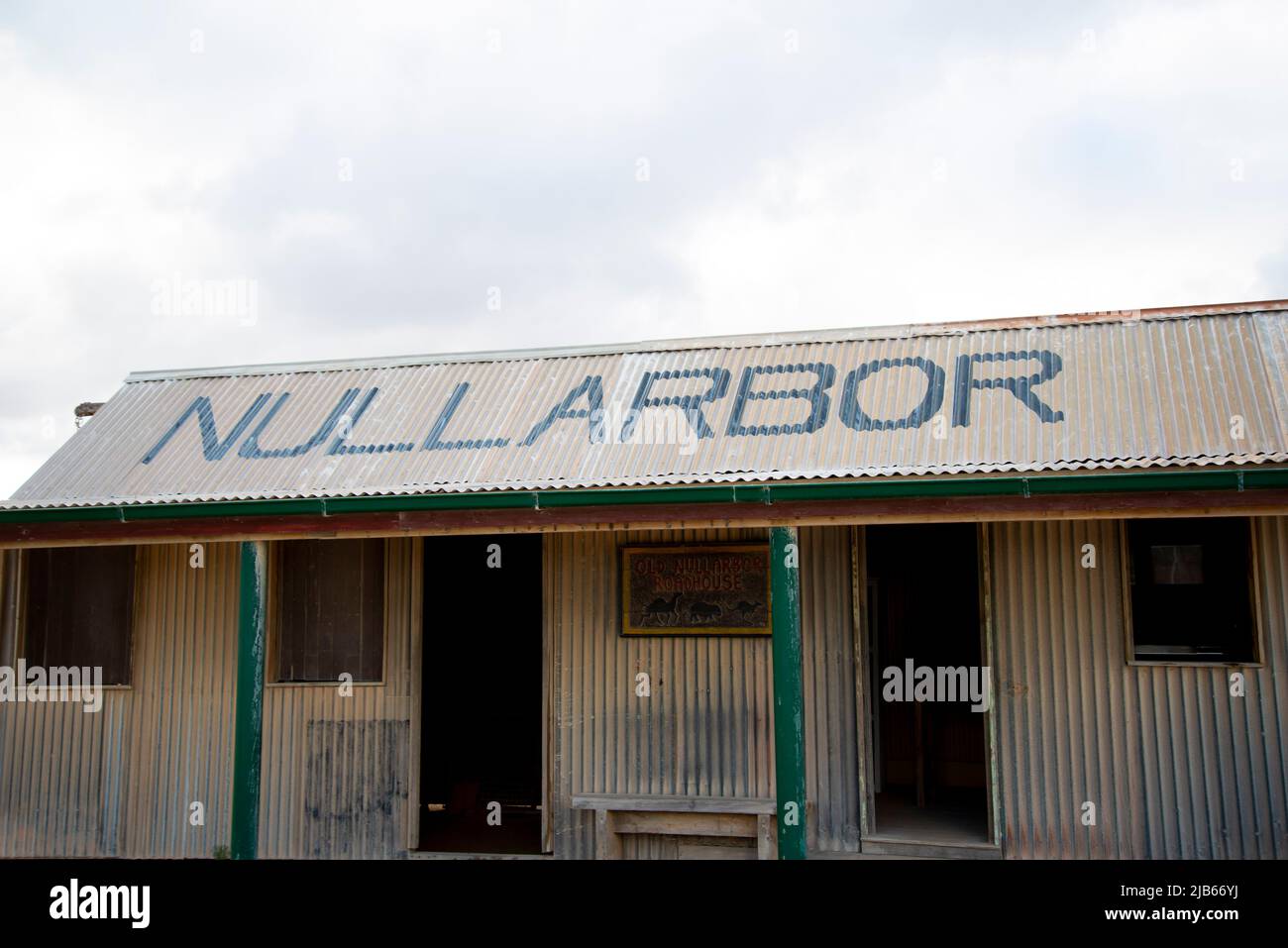 Ancien Roadhouse abandonné à Nullarbor - Australie Banque D'Images