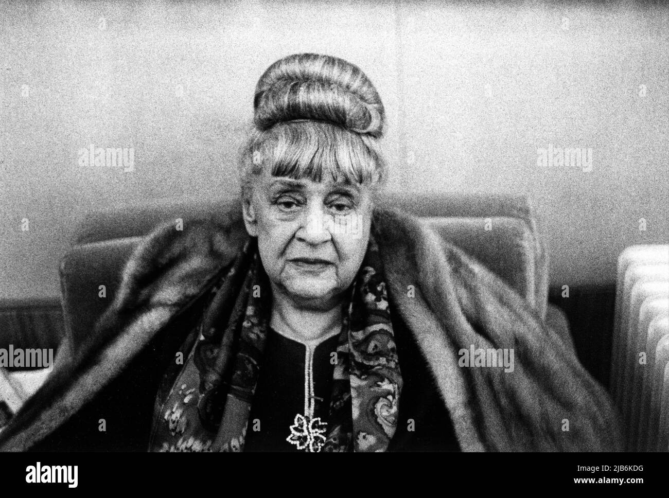 Portrait de la poetesse Katia Granoff (1896-1989) en 1964. ©Michele Brabo/Opale.photo Banque D'Images