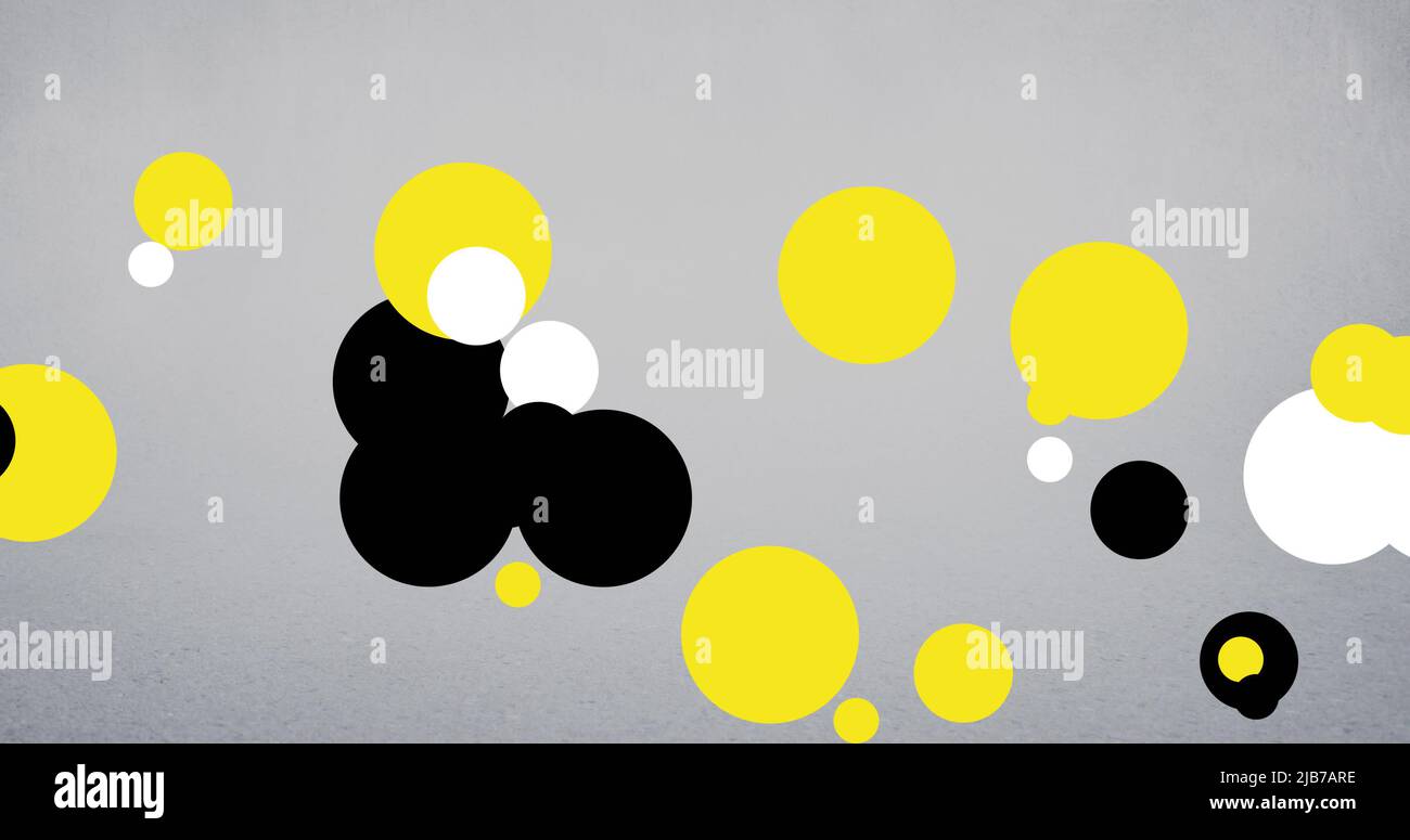 Image d'un drapeau de couleur brunei avec des points blancs, noirs et jaunes sur fond gris Banque D'Images