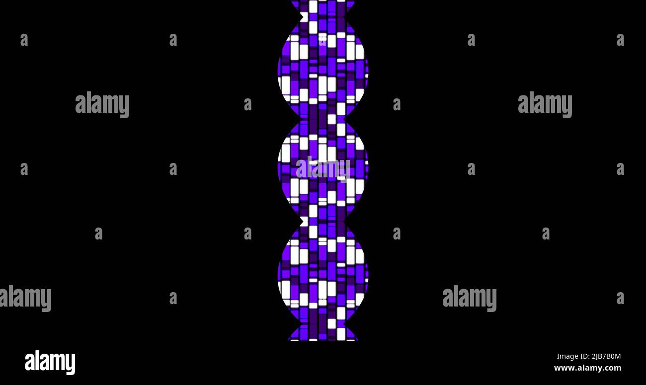 Image d'arrière-plan abstrait avec cercles et rectangles dans des tons de violet Banque D'Images