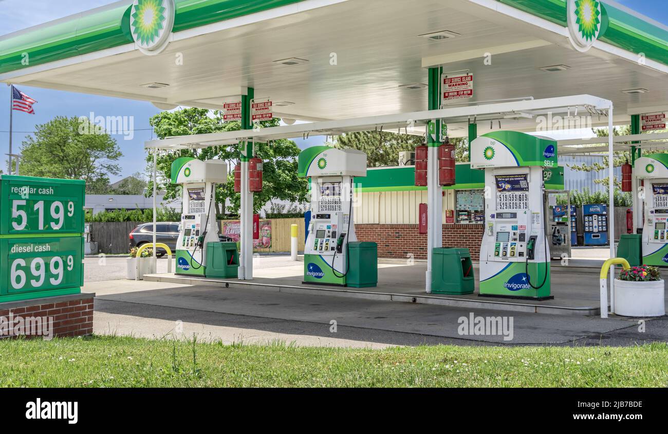 Station-service Southampton BP Banque D'Images