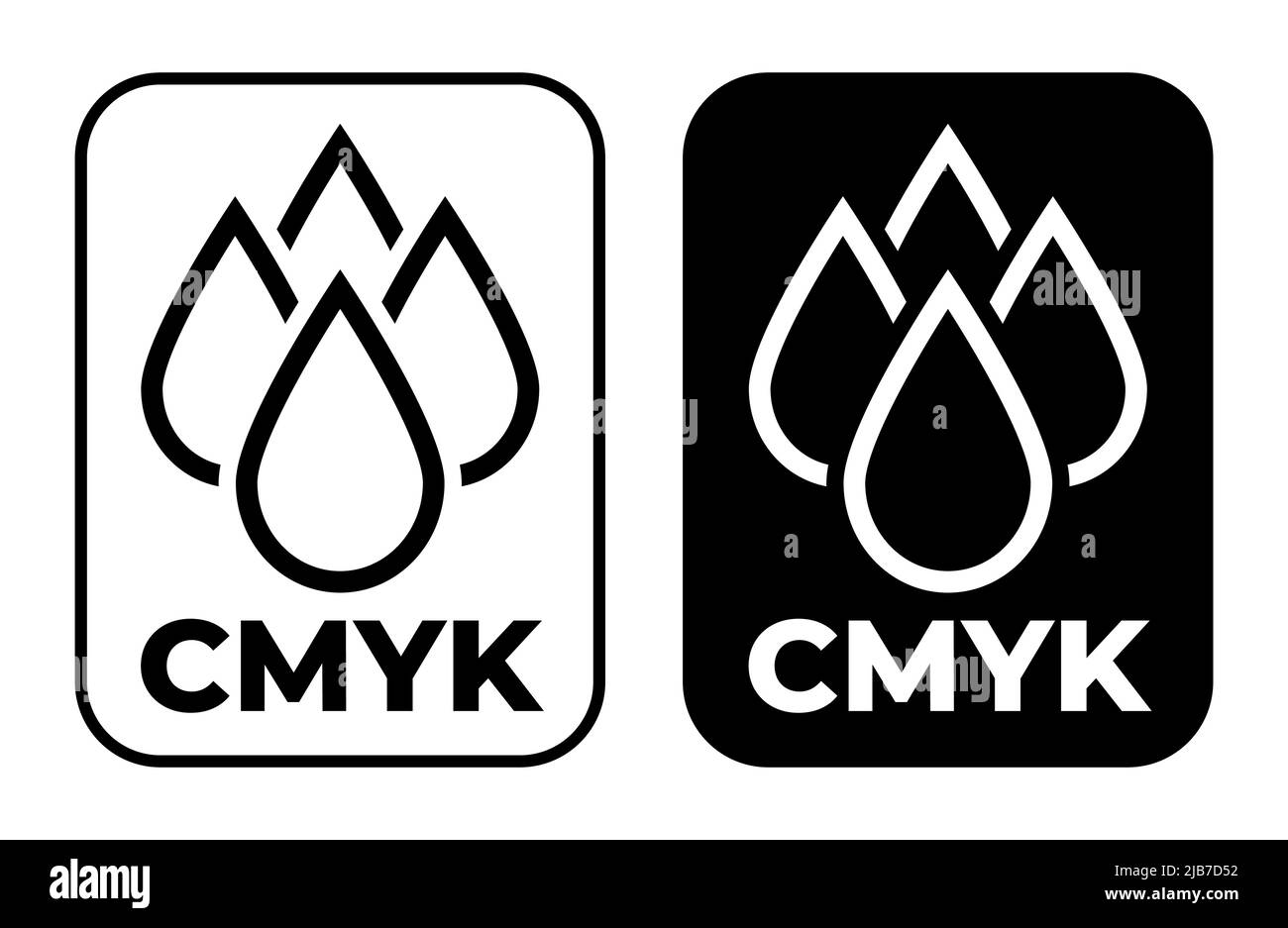 Jeu de panneaux d'informations CMJN. Illustration vectorielle. Illustration de Vecteur