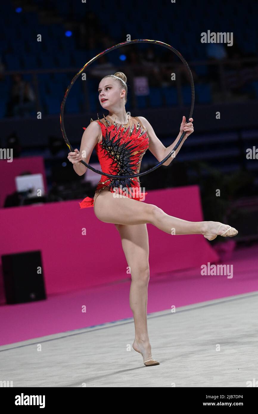 Vitrifrigo Arena, Pesaro, Italie, 03 juin 2022, Polstjanaja Jelizaveta (LAT) pendant la coupe du monde de GYMNASTIQUE rythmique FIG 2022 - Gym crédit: Live Media Publishing Group/Alay Live News Banque D'Images